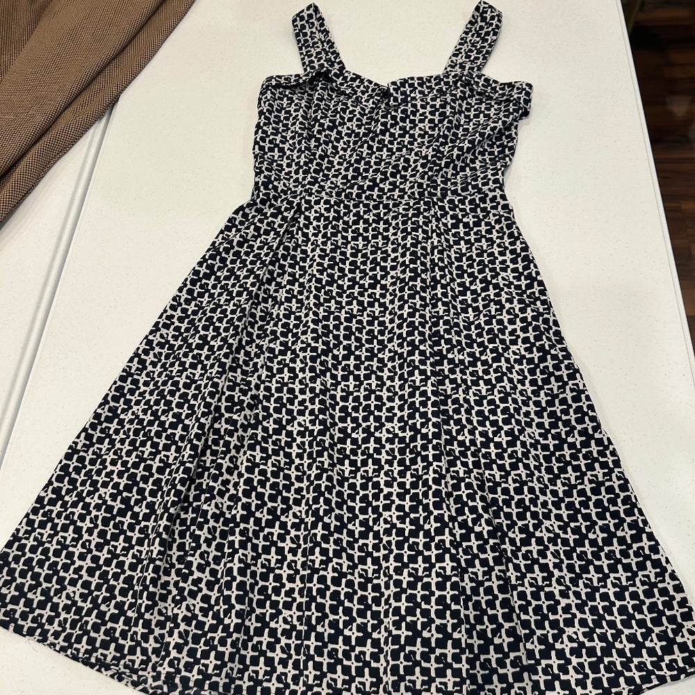Navy blue and white dress by Yellow Star
